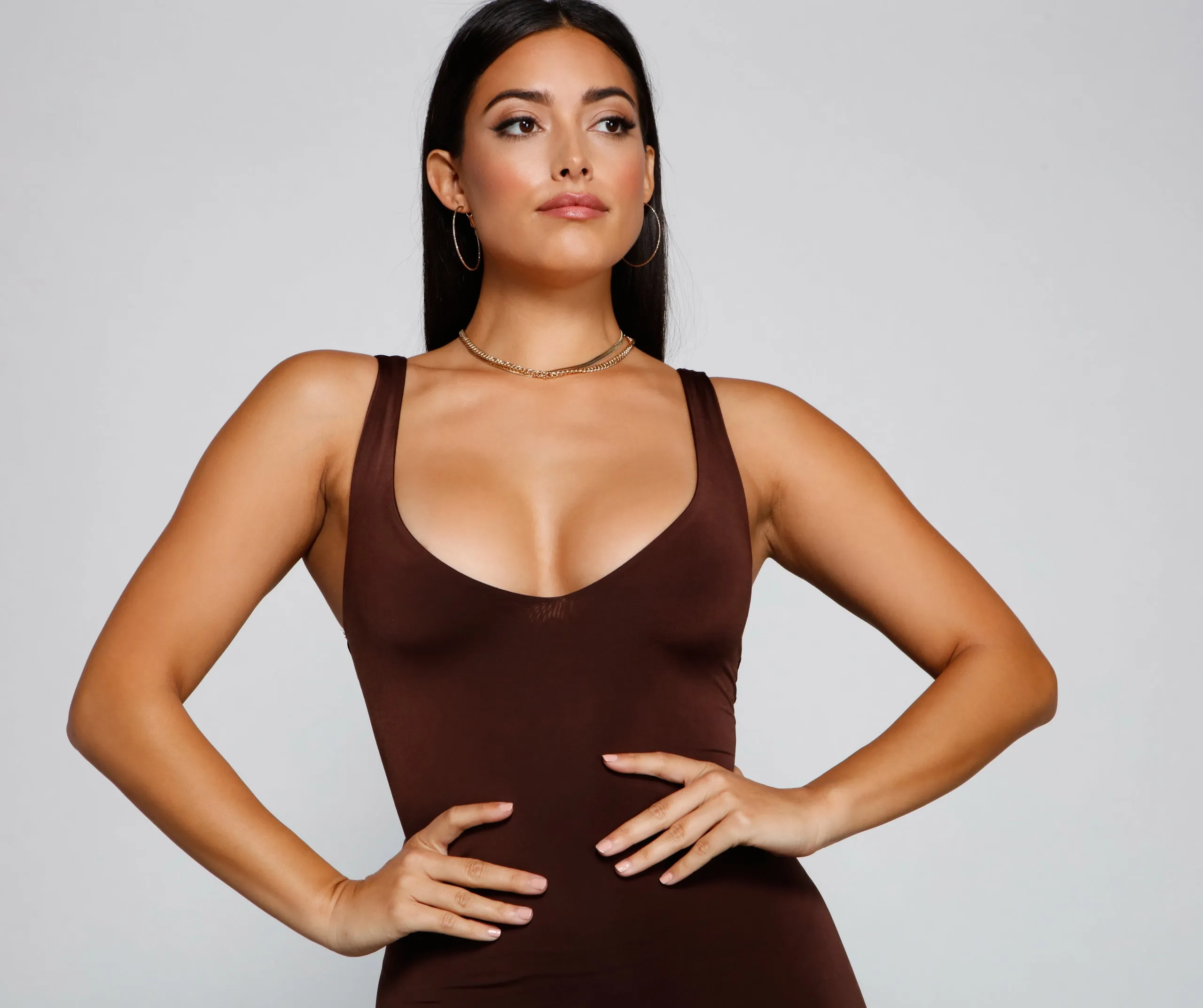 Bring On Basics Sleeveless Midi Dress