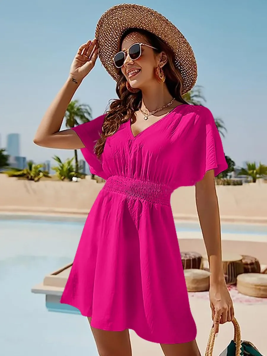 Catching Memories Short Sleeve Summer Dresses