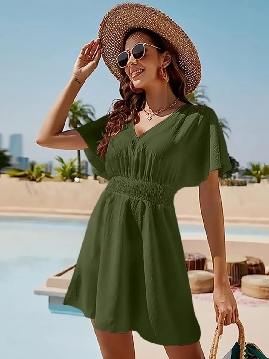 Catching Memories Short Sleeve Summer Dresses