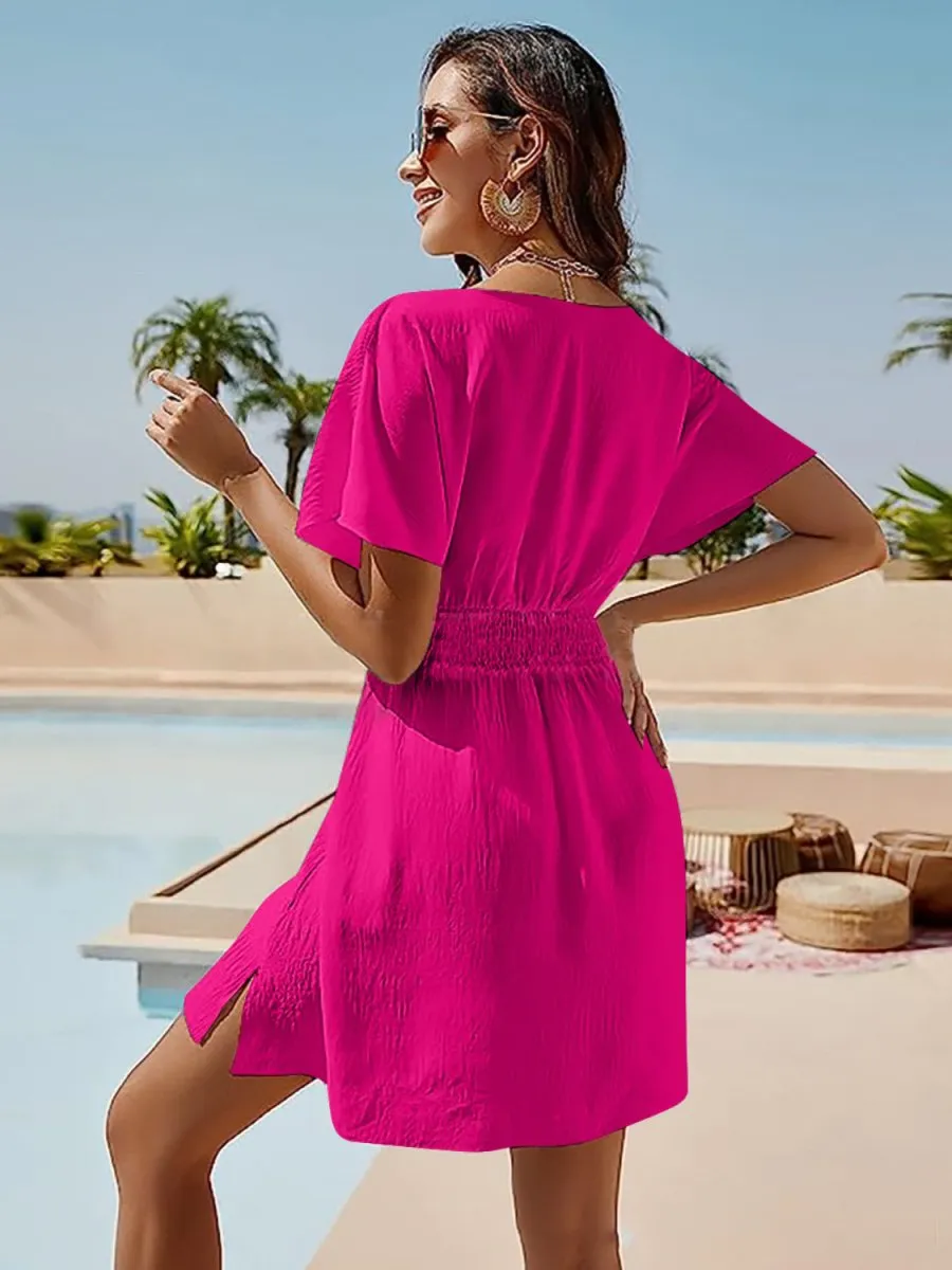 Catching Memories Short Sleeve Summer Dresses