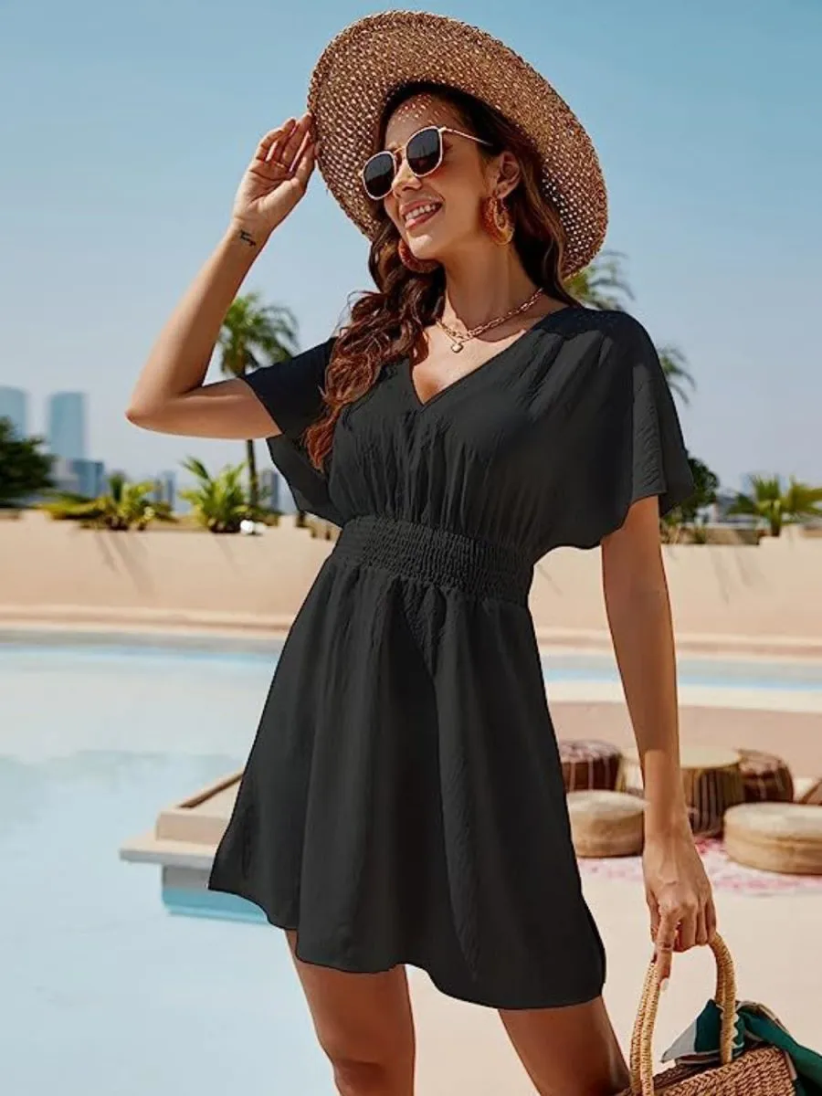 Catching Memories Short Sleeve Summer Dresses