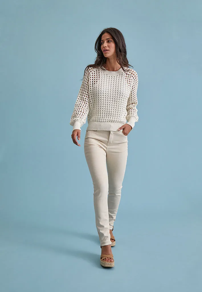 DSEnia MW Raw Edge Jeans - Winter Twig Sand
