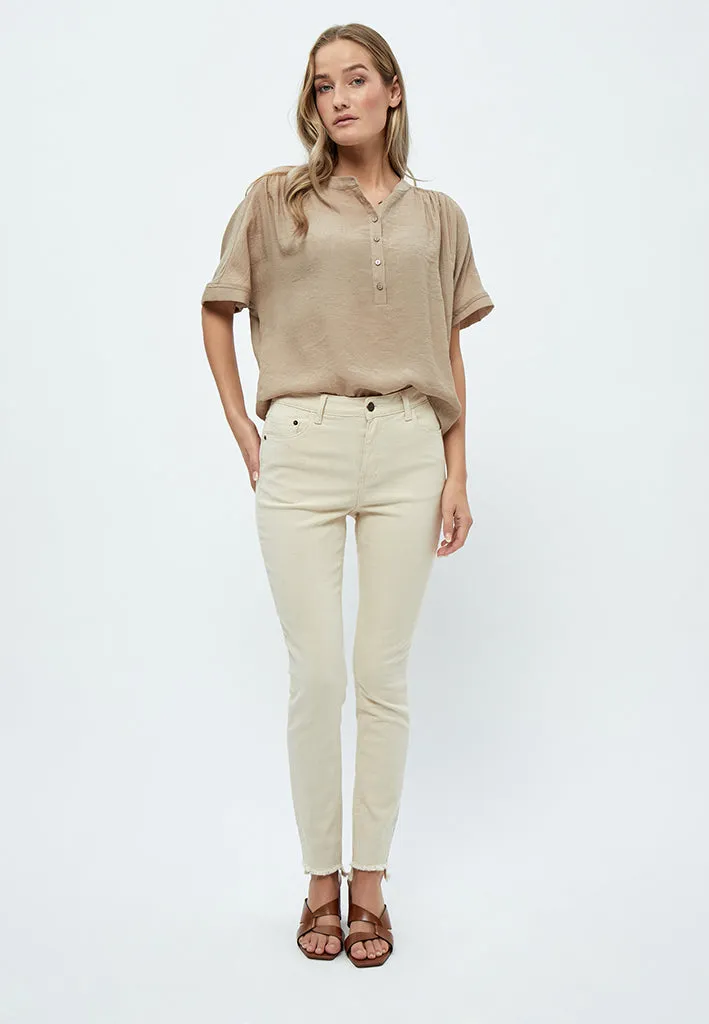 DSEnia MW Raw Edge Jeans - Winter Twig Sand