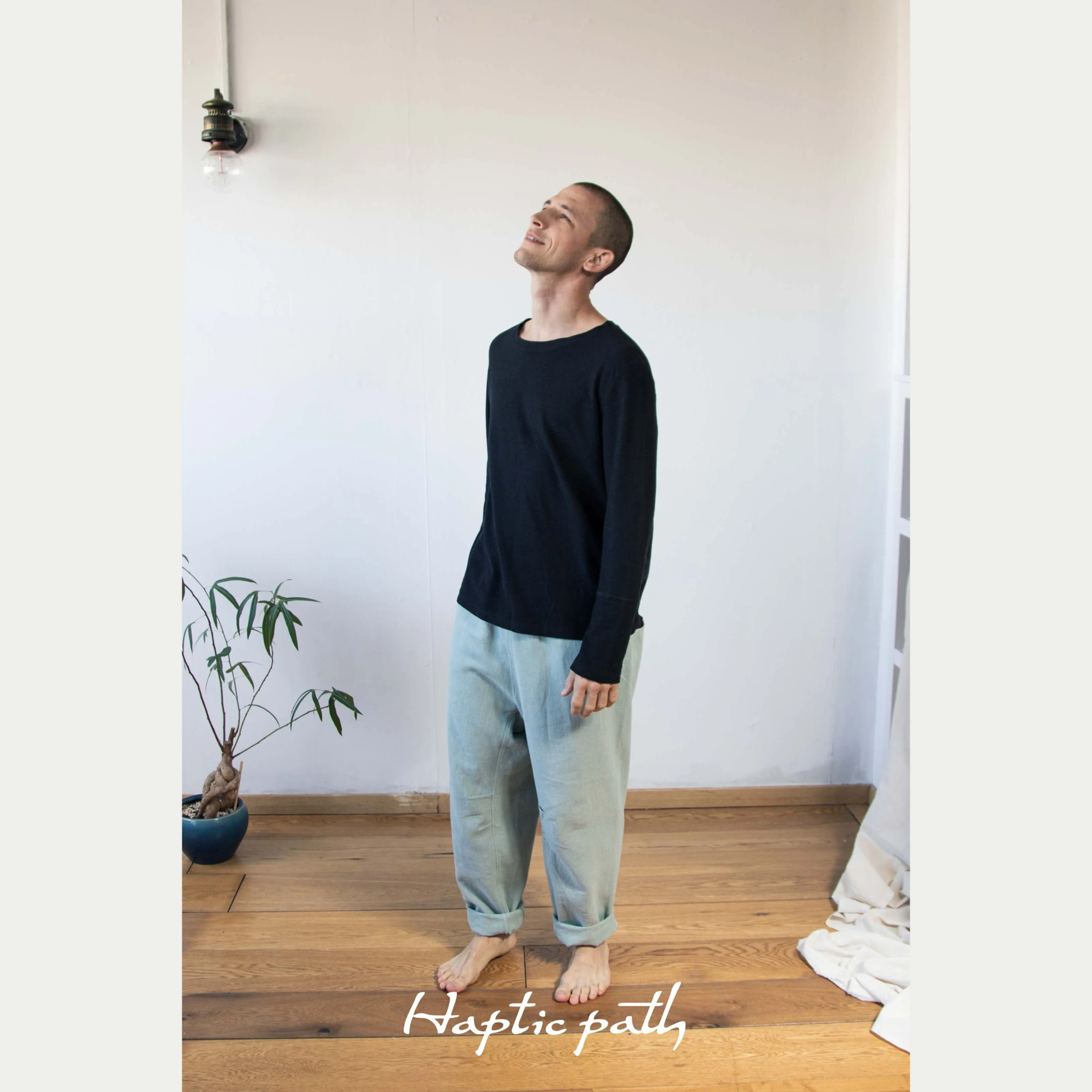 Hemp long sleeve unisex t-shirt