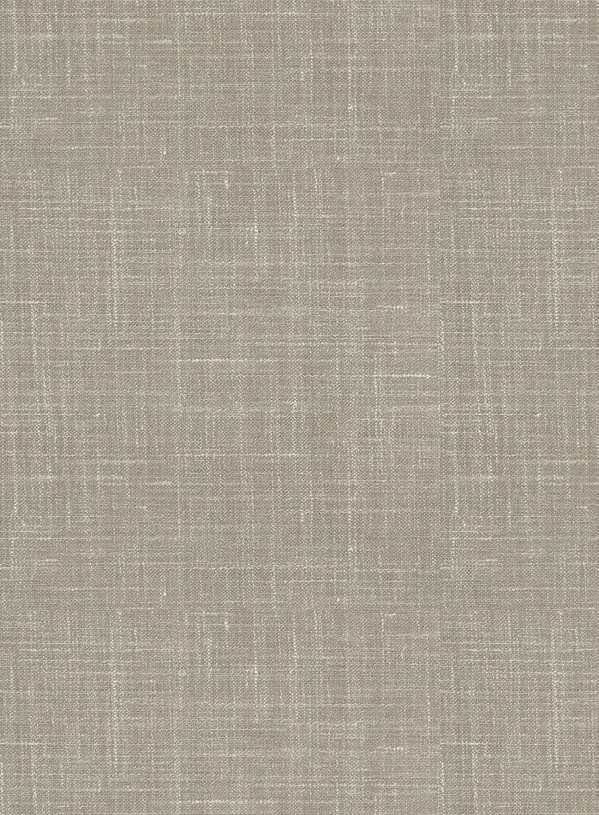 Italian Murano Beige Wool Linen Pants