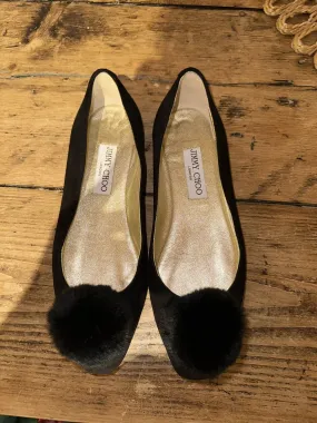 Jimmy Choo black suede pumps UK4.5/US6.5
