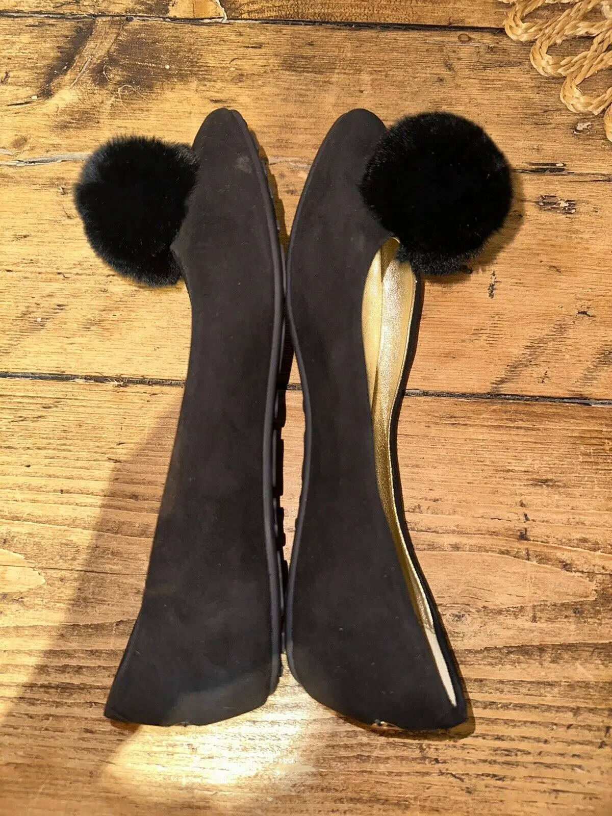 Jimmy Choo black suede pumps UK4.5/US6.5