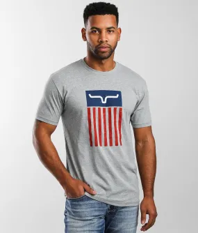 Kimes Cody Flag Dark Grey Heather Short Sleeve T-Shirt 842606167387