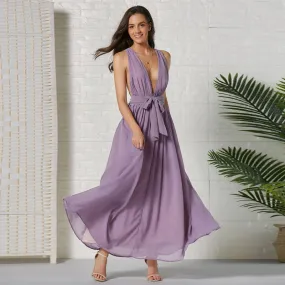KittenAlarm - Sexy Women Fashion Maxi Long Multiway Bridesmaids Bow waist Party Dresses Robe Longue Femme