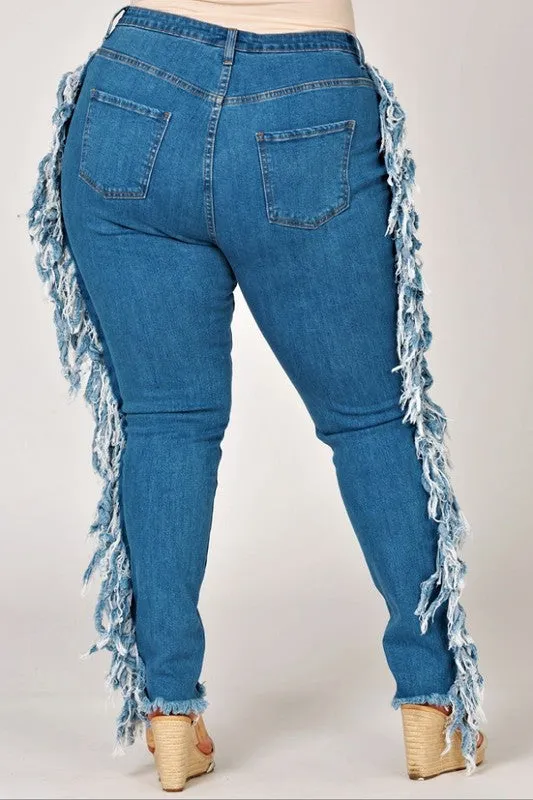 Lace Me Up Curve Skinny Jeans