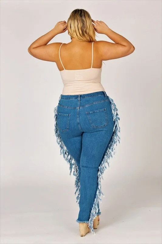 Lace Me Up Curve Skinny Jeans