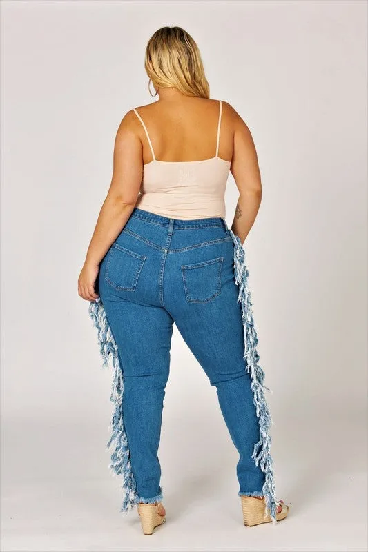 Lace Me Up Curve Skinny Jeans