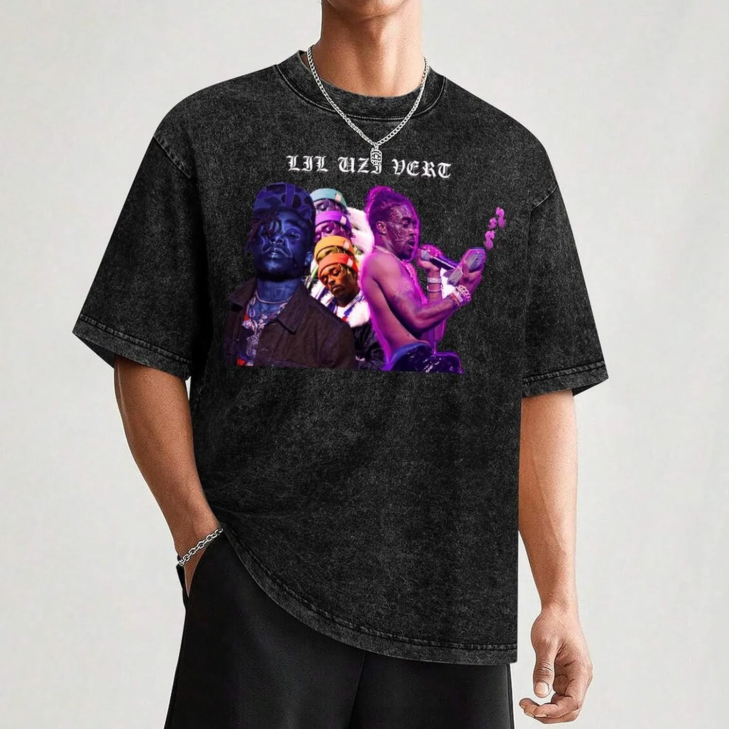 Men Shirt,Music Top Washed Tshirt Cotton Round Neck T Shirt Fashion T-Shirt Novelty Shirts for Boy Breathable Tee