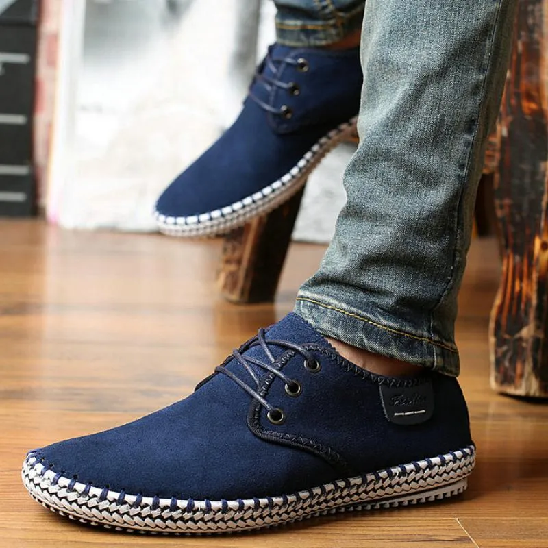 Men's Casual Suede Flats | Plus Size
