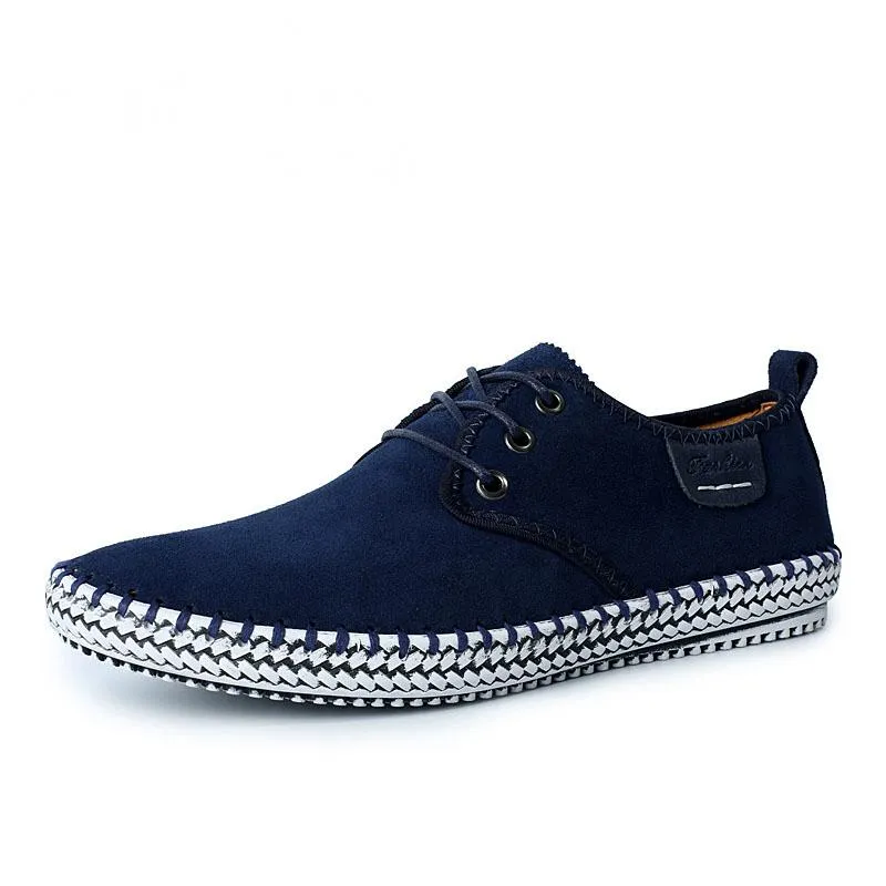Men's Casual Suede Flats | Plus Size
