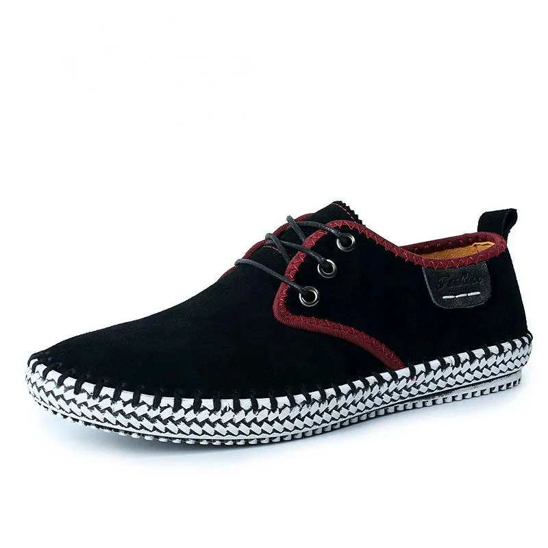 Men's Casual Suede Flats | Plus Size