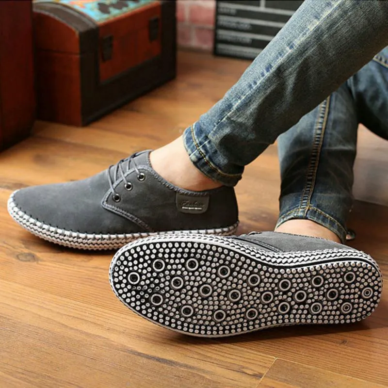 Men's Casual Suede Flats | Plus Size