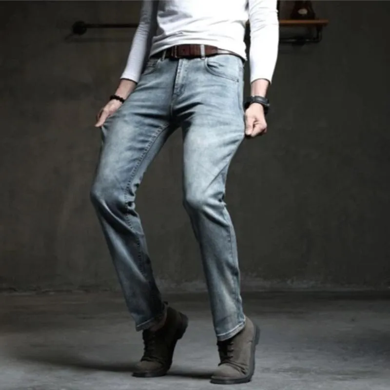 Men's Stretchy Straight Jeans