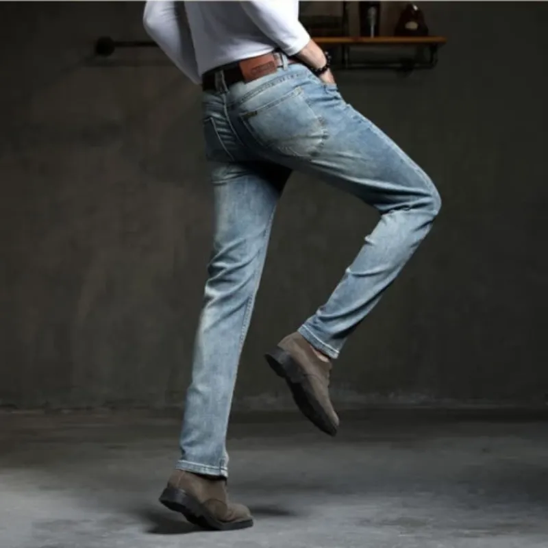 Men's Stretchy Straight Jeans