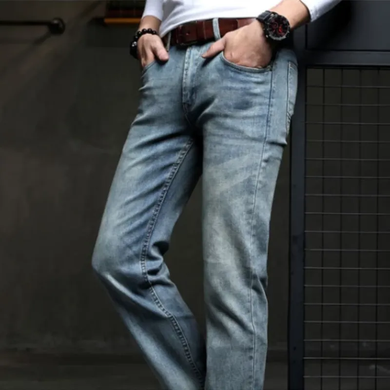 Men's Stretchy Straight Jeans