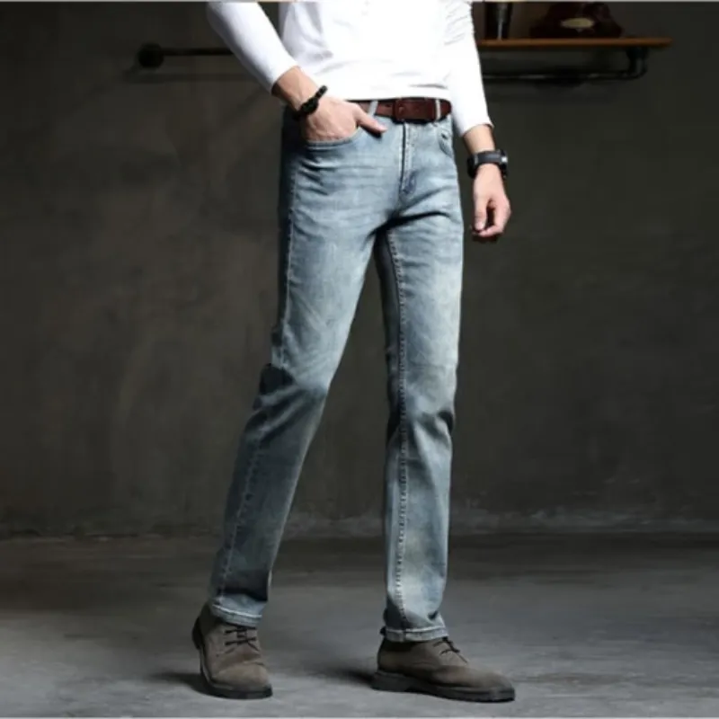 Men's Stretchy Straight Jeans