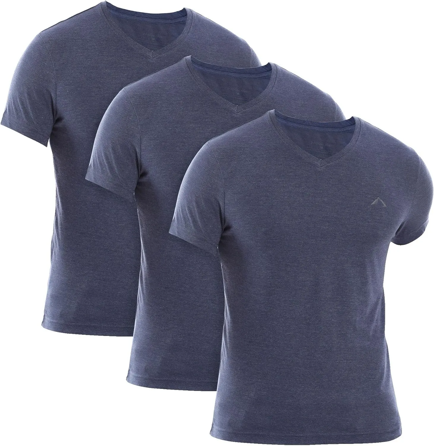 Mens V-Neck T-Shirt (Slim FIT) | 3/6 Pack, Vneck Tshirt | Cotton Rich, Ultra Soft, Breathable, Tag Free (Made in Egypt)
