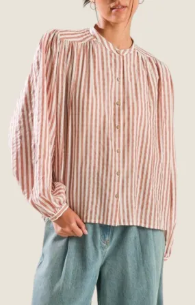Molly Rust Stripe Blouse