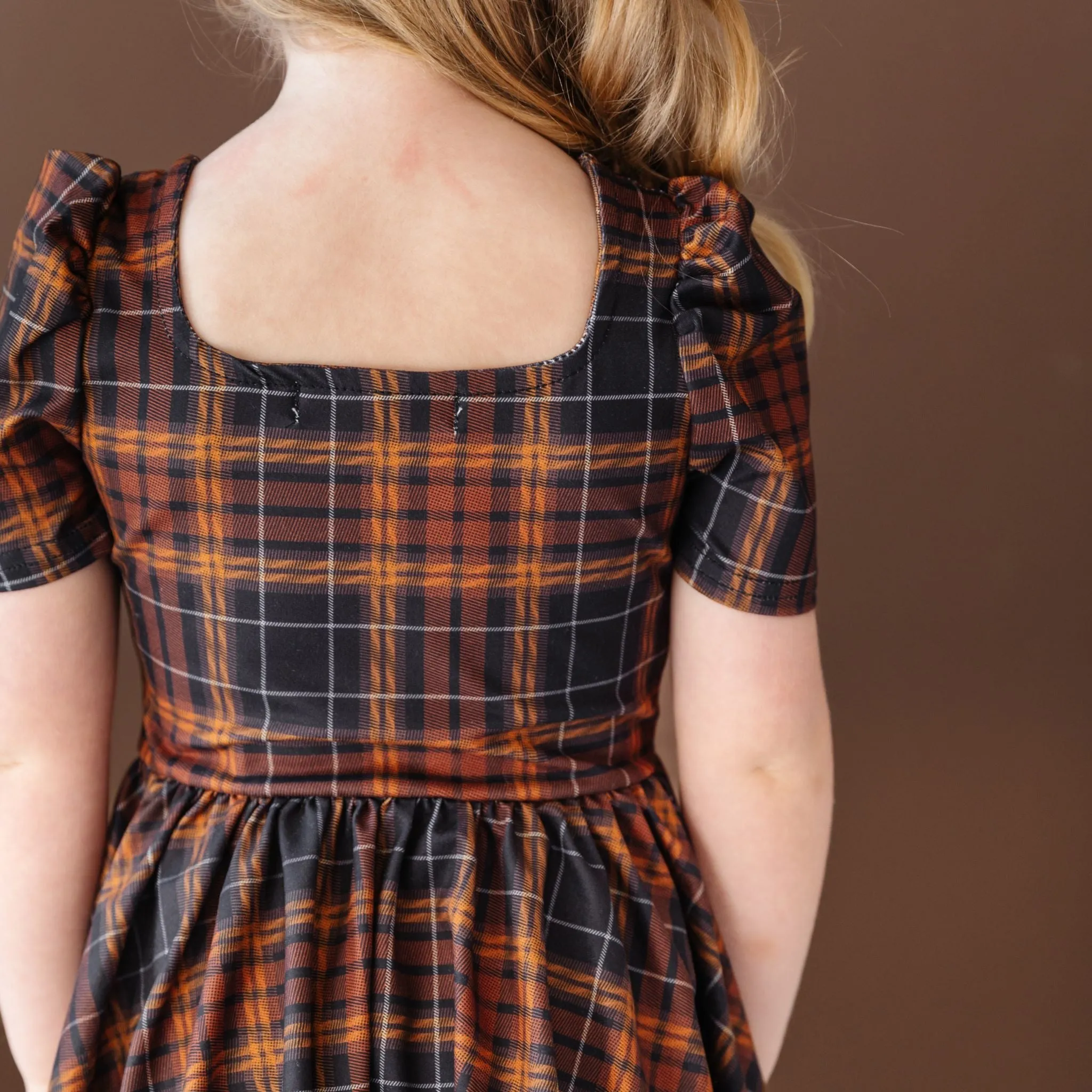 November Plaid Mod Twirl Dress