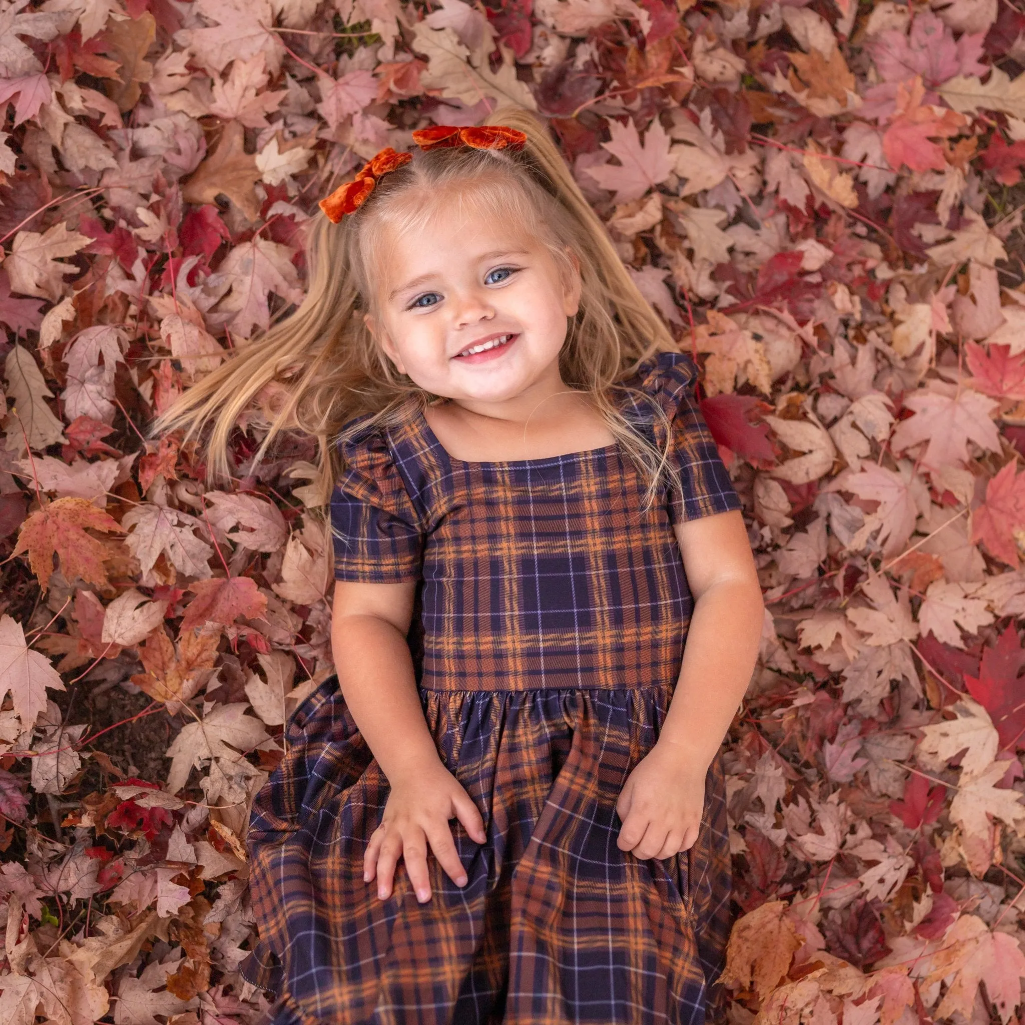 November Plaid Mod Twirl Dress