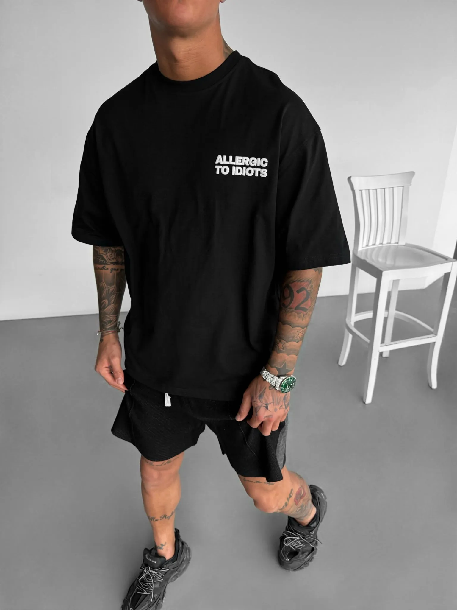 Oversize Statement T-shirt - Black