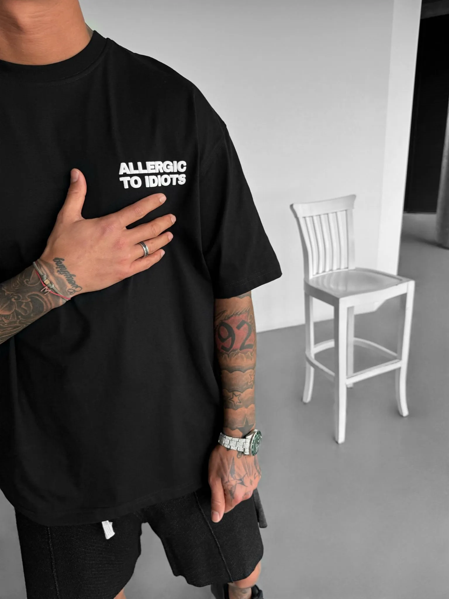 Oversize Statement T-shirt - Black