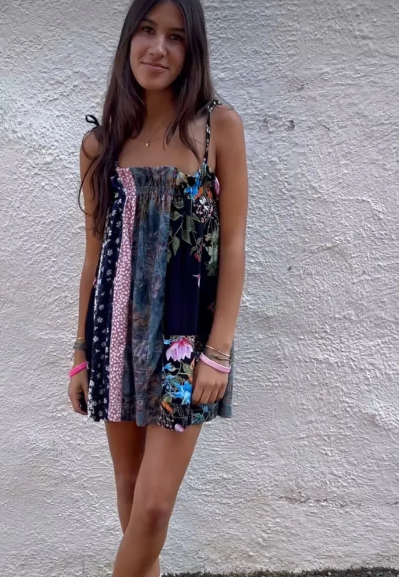 Pauline Patchwork Mini Dress
