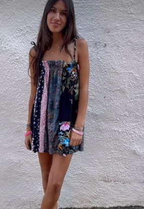 Pauline Patchwork Mini Dress