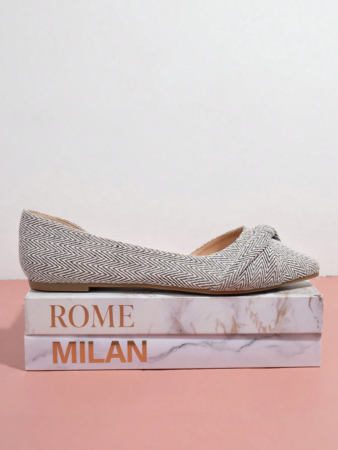 Pointy Toe Front Knot Flats