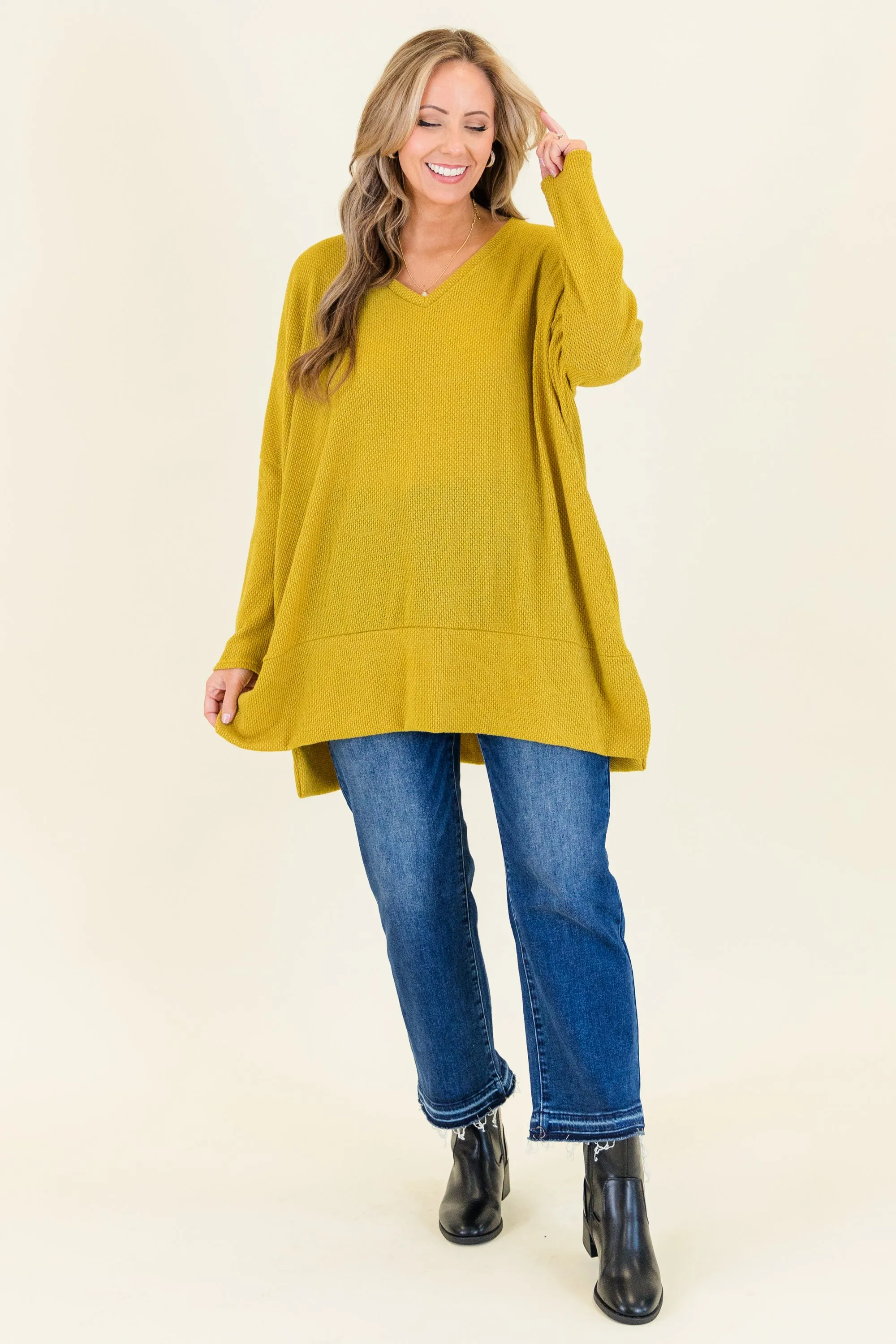 Precious Poetry Tunic, Mustard