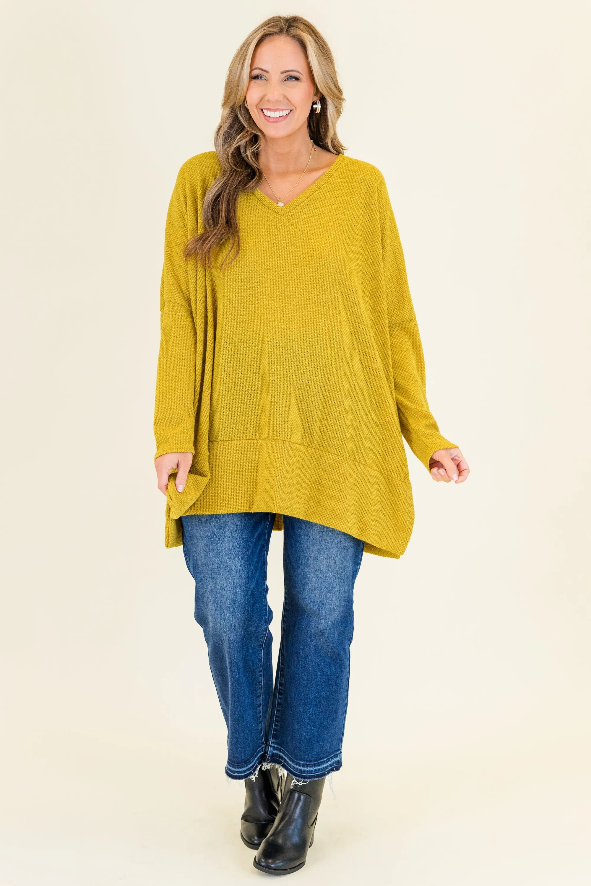 Precious Poetry Tunic, Mustard