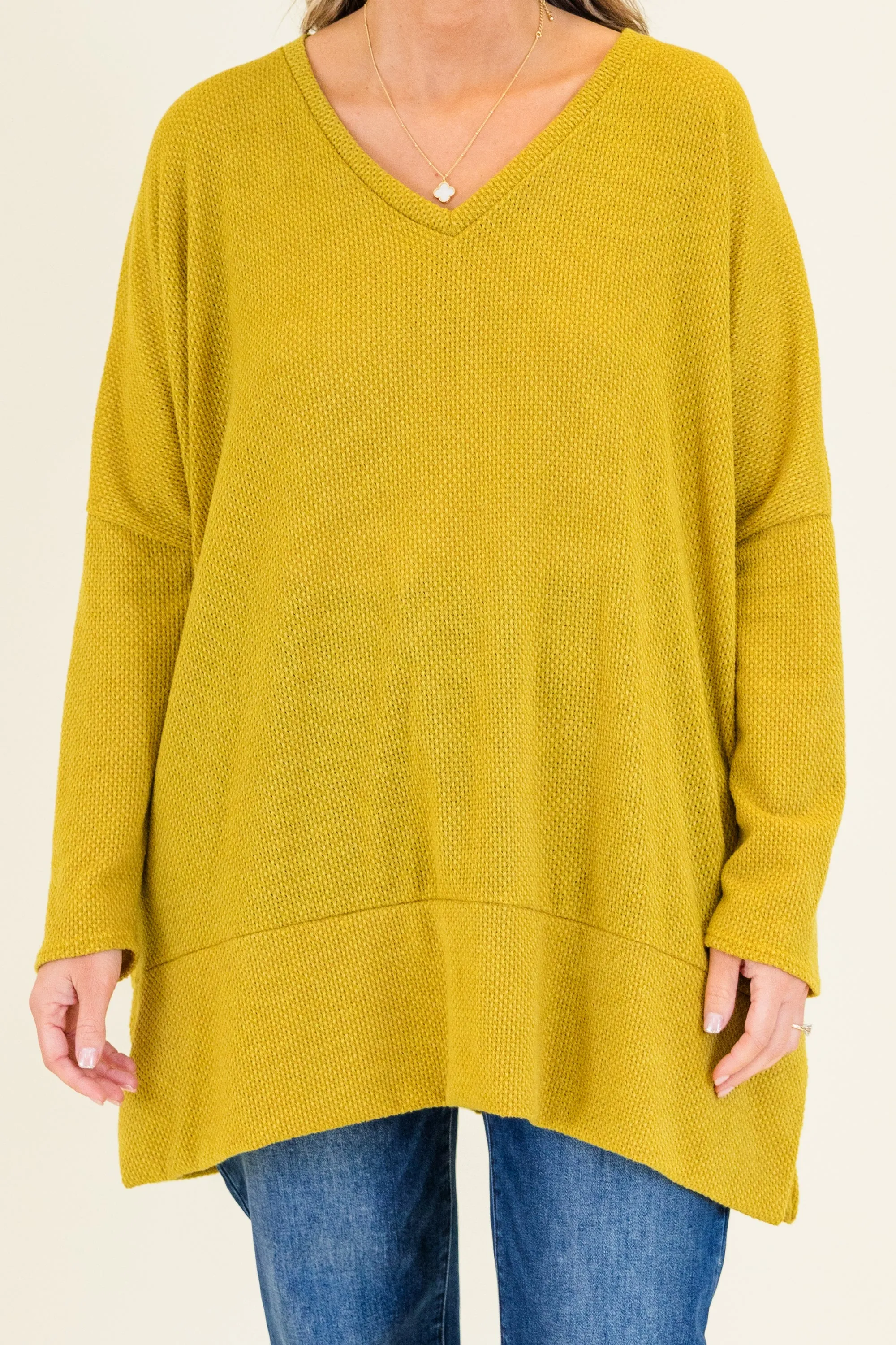 Precious Poetry Tunic, Mustard