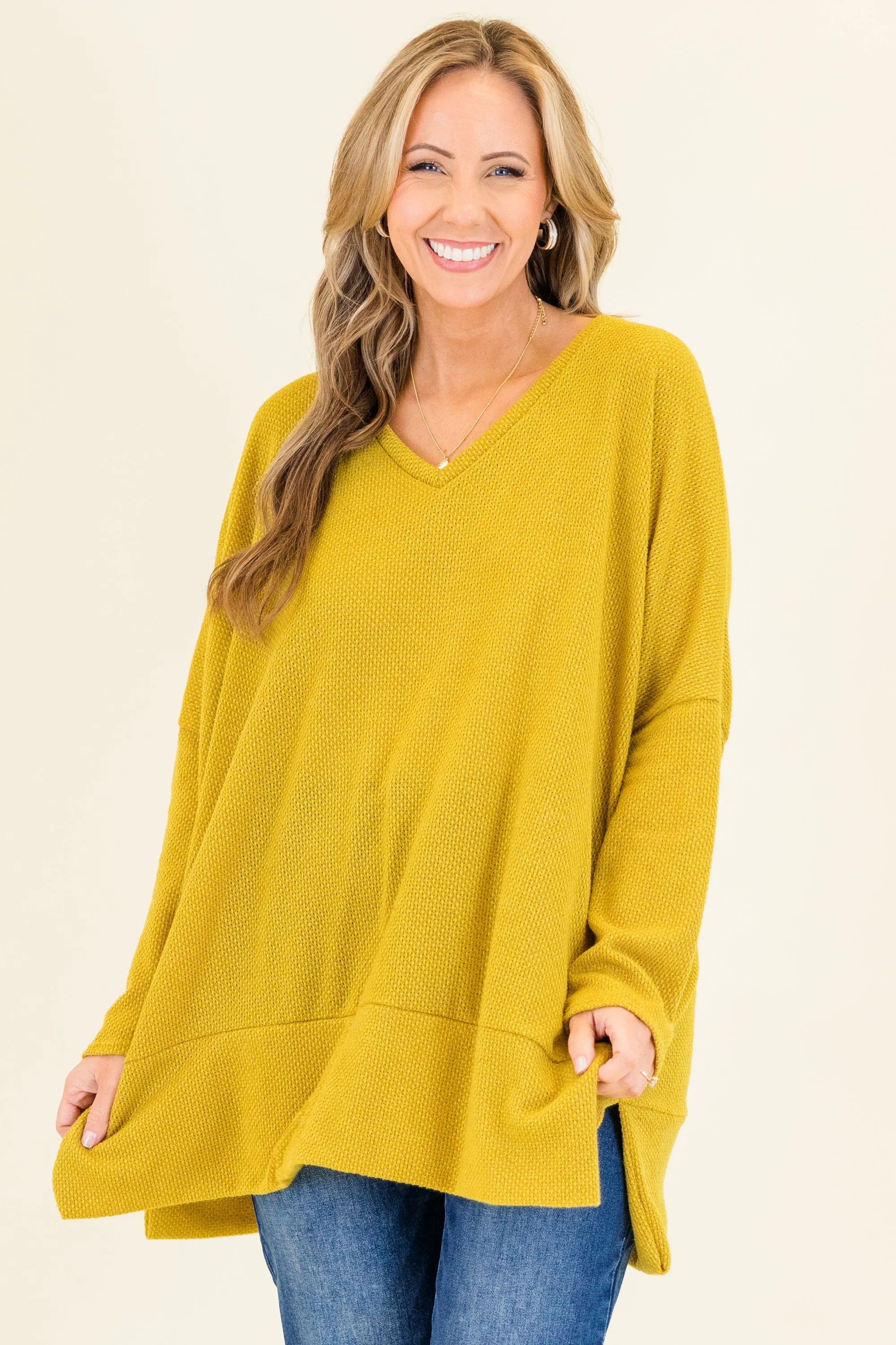 Precious Poetry Tunic, Mustard