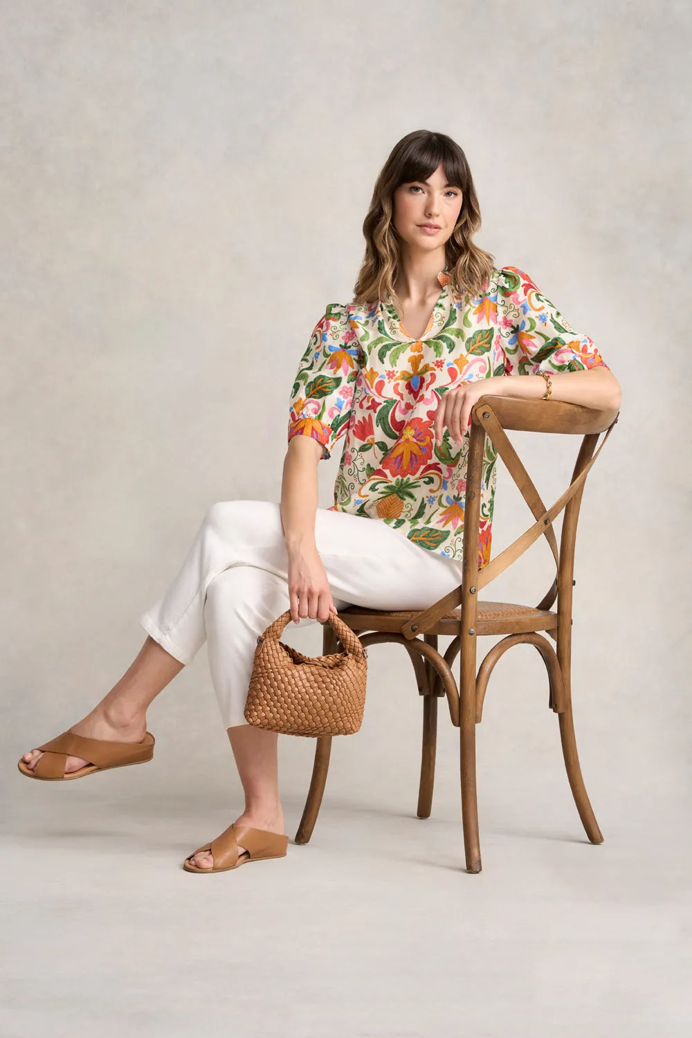 Ruffle Collar Blouse