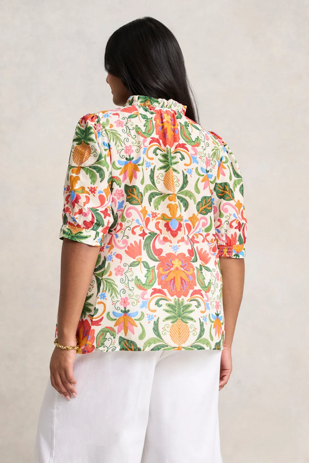 Ruffle Collar Blouse