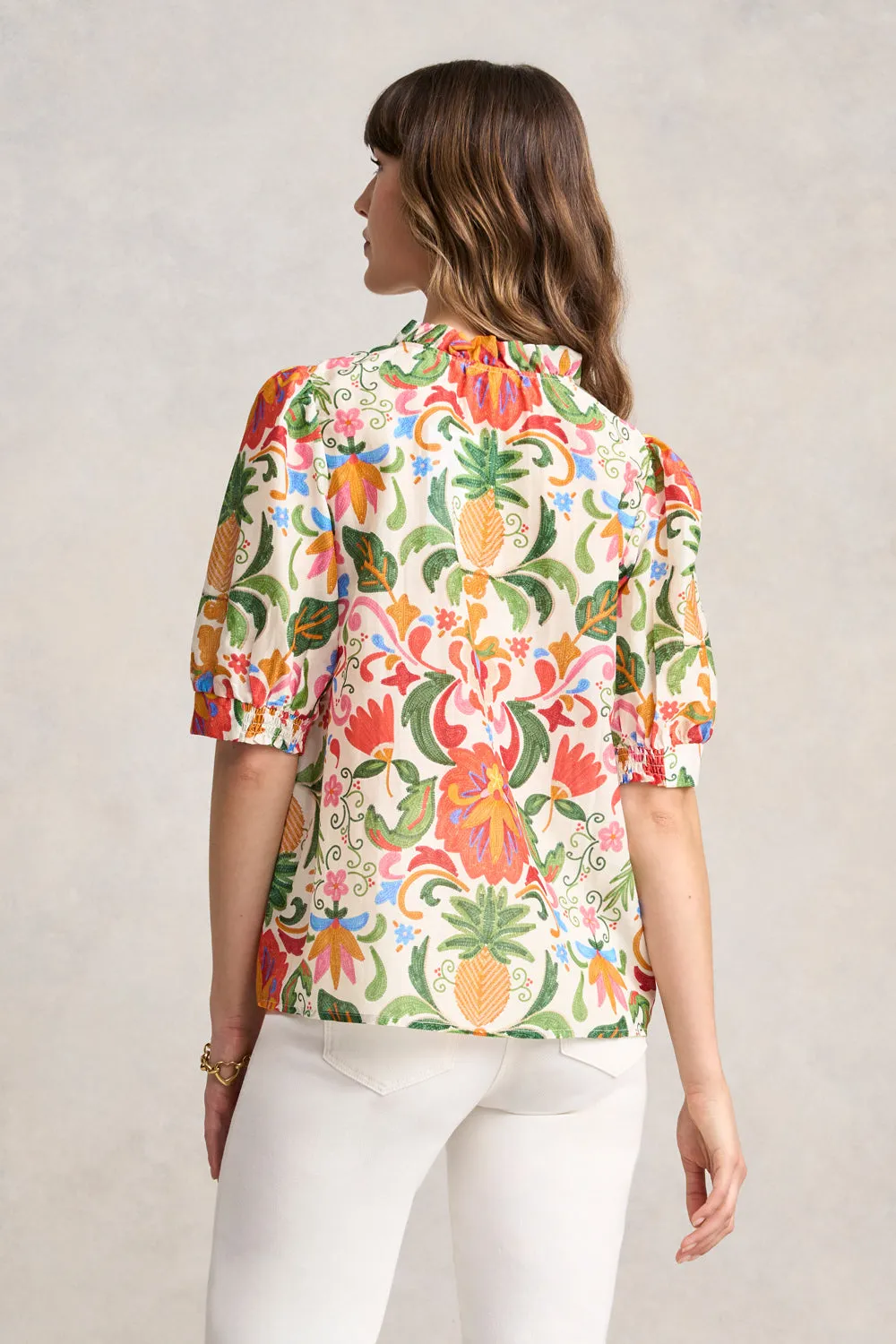 Ruffle Collar Blouse