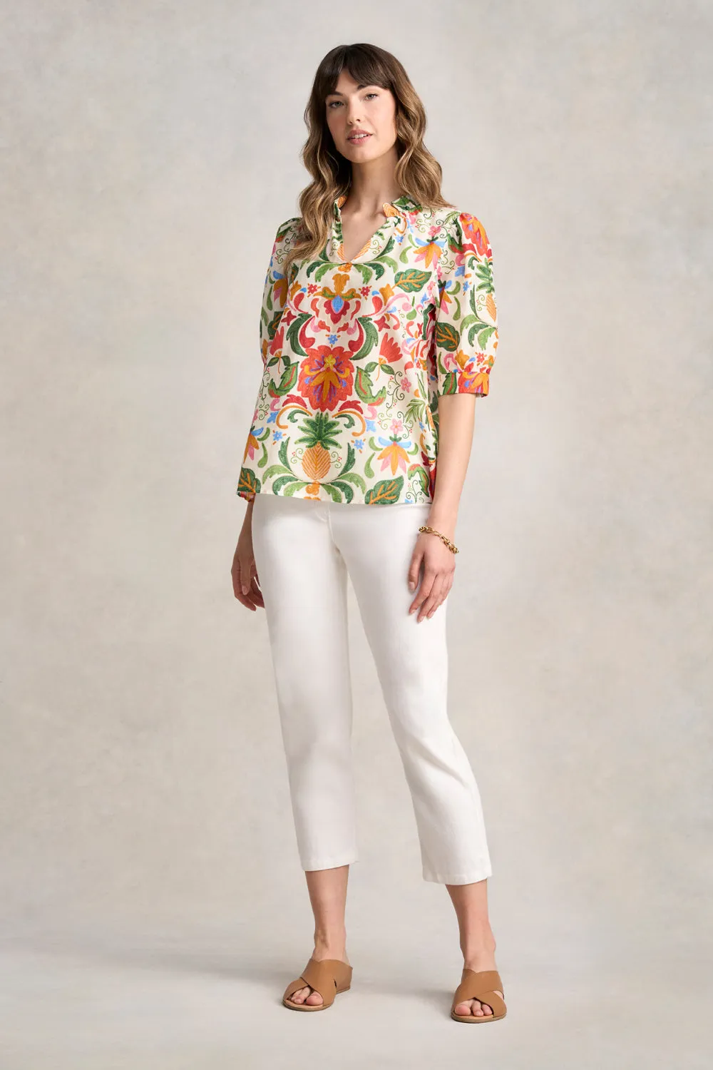 Ruffle Collar Blouse