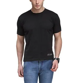 Scott International Men's Jersey Round Neck Dryfit Polyester T-Shirt - Black