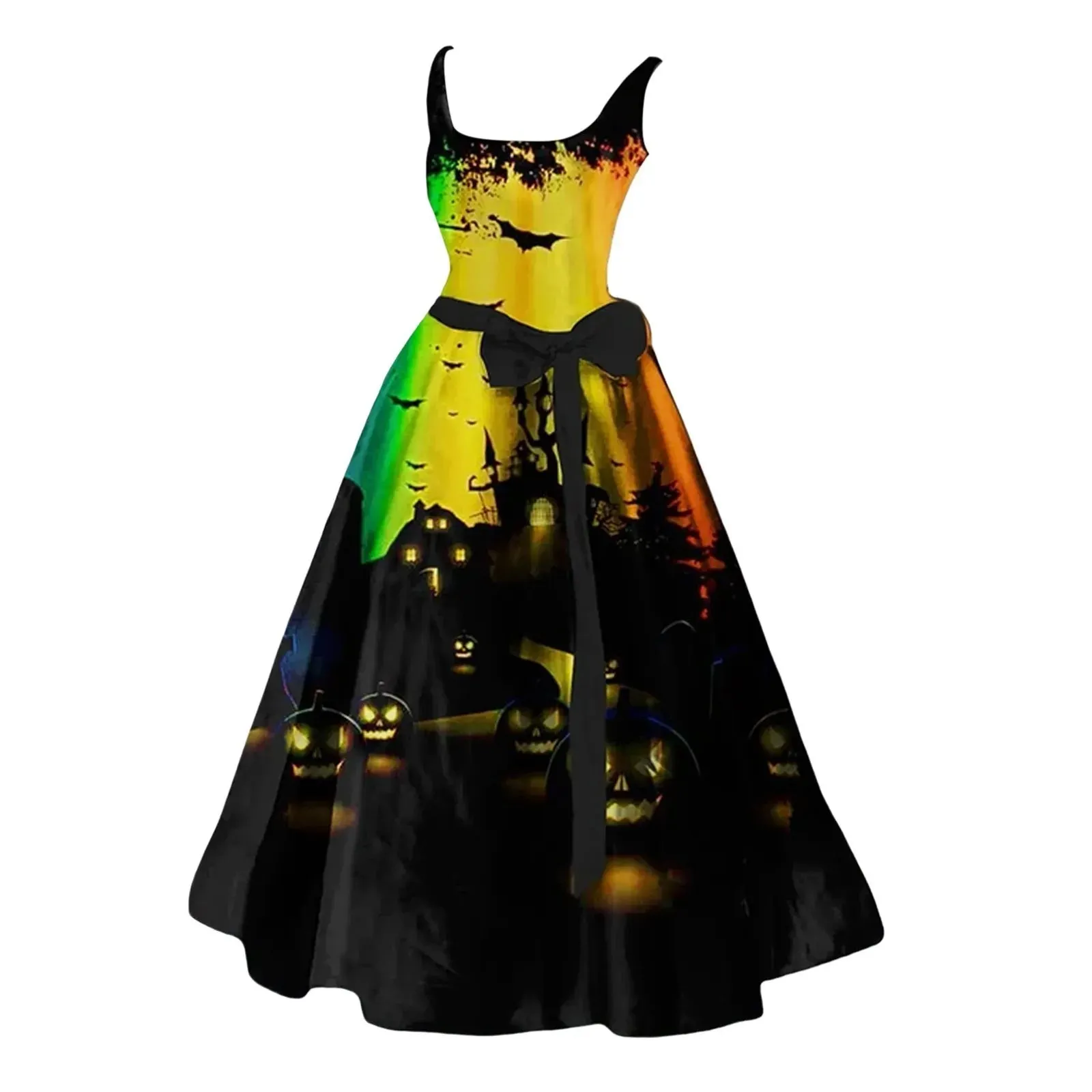 Skeleton Rockabilly Halloween Costume Dresses