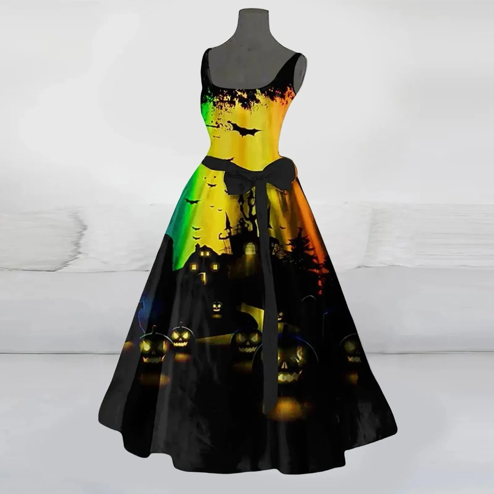 Skeleton Rockabilly Halloween Costume Dresses