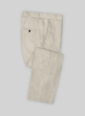Solbiati Stone Beige Linen Pants