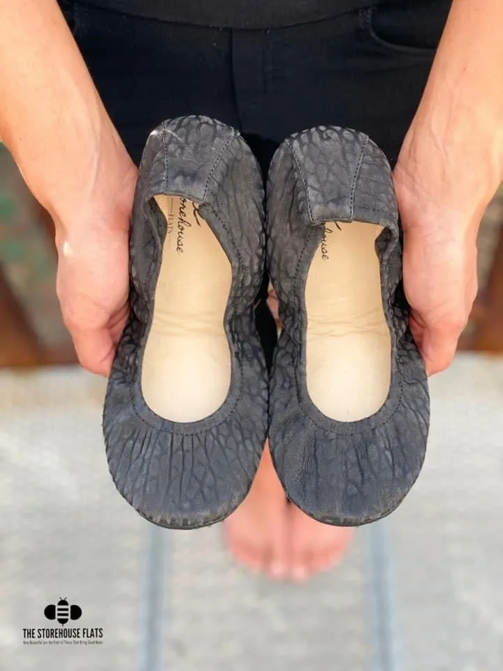 Storehouse Flats Dusk Raised Suede