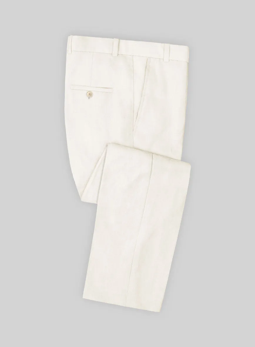 Stylbiella Cream Linen Pants