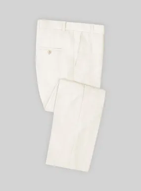Stylbiella Cream Linen Pants