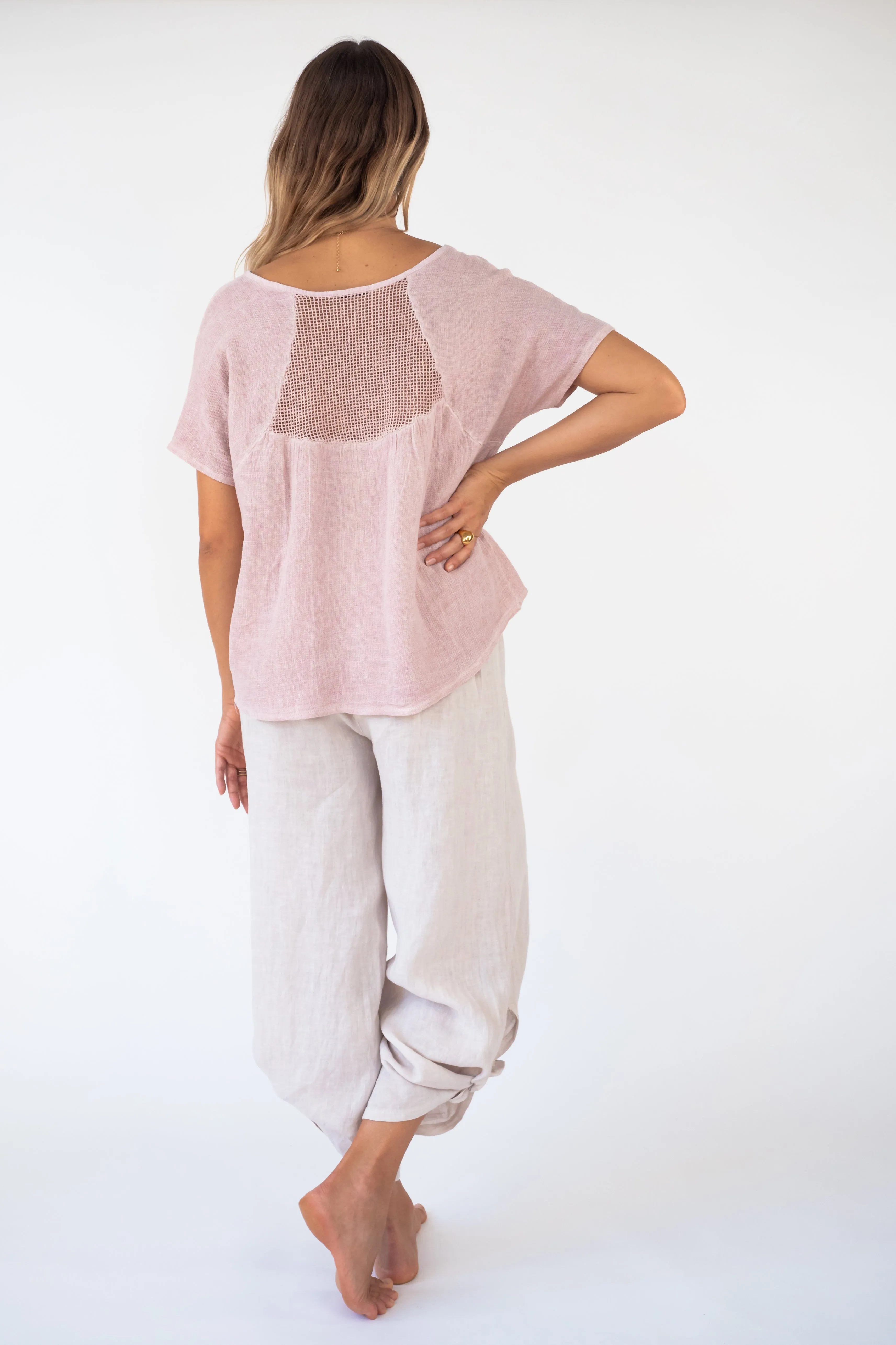 the LIKE linen/cotton Top